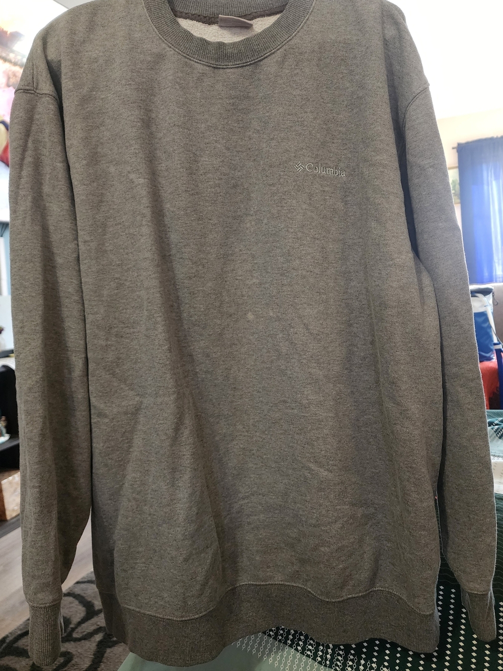 Columbia Men’s Crewneck Sweatshirt - Gray Sz XXL
